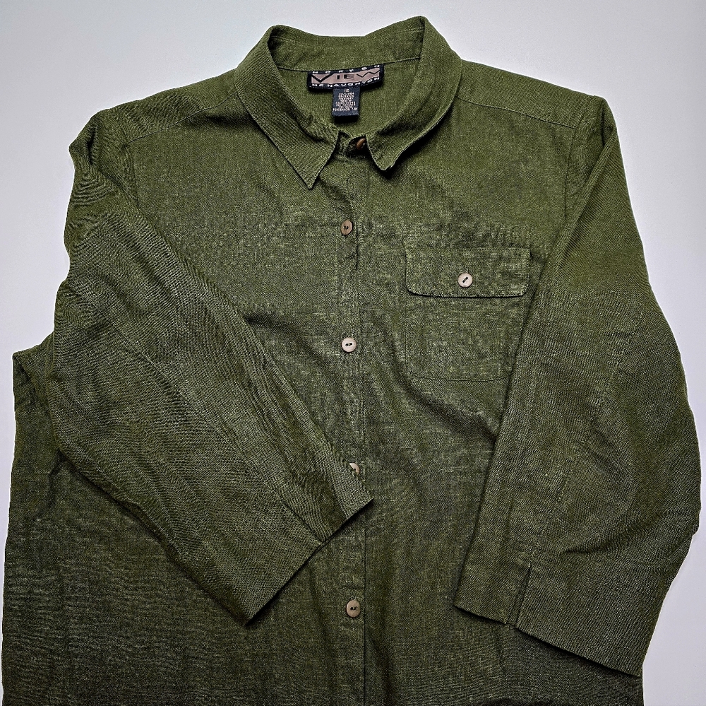 Norton McNaughton Olive Green Blouse